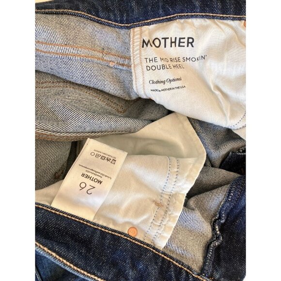 Mother Denim Mid Rise Smokin' Double Heel Clothing Optional Size 26 - Picture 10 of 11